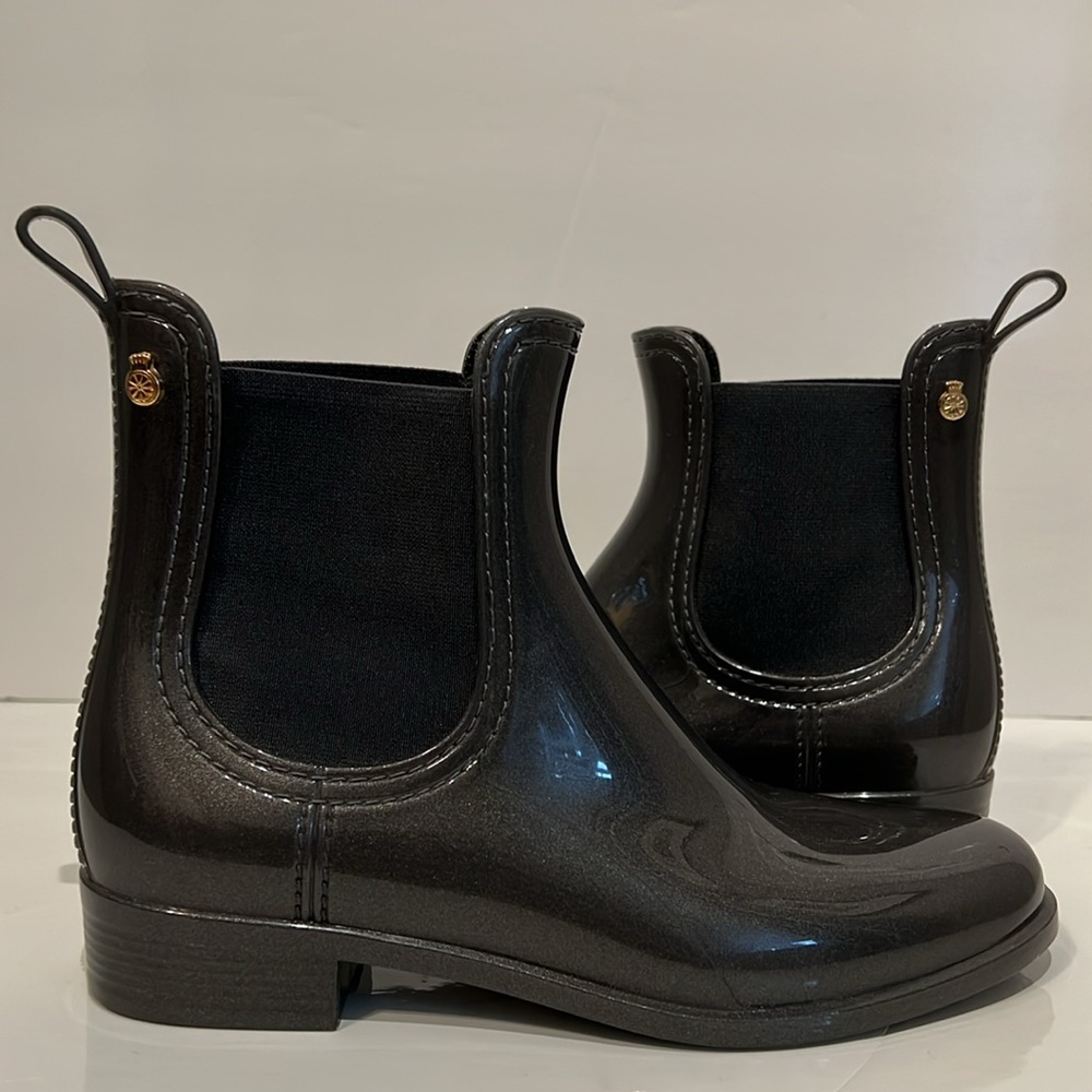 Lemon Jelly Gun Metal Grey‎ Chelsea Boots Size 38